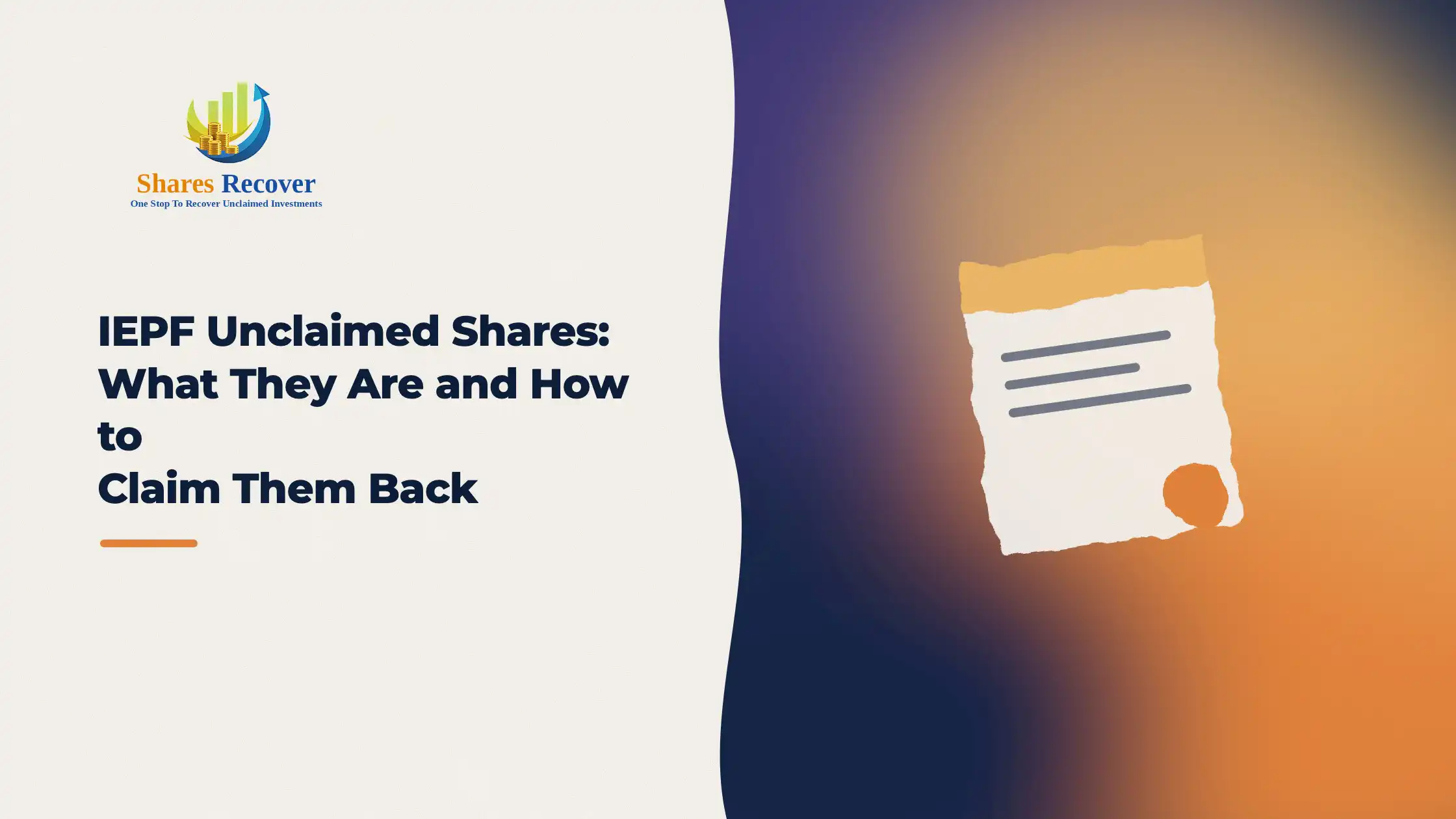 IEPF unclaimed shares and how to claim them back